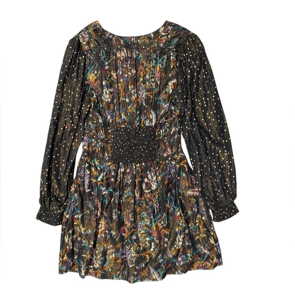 Maria Cher Jujuy Long Sleeve Mini Dress Black Dahlia XS S M NWT - Picture 5 of 9